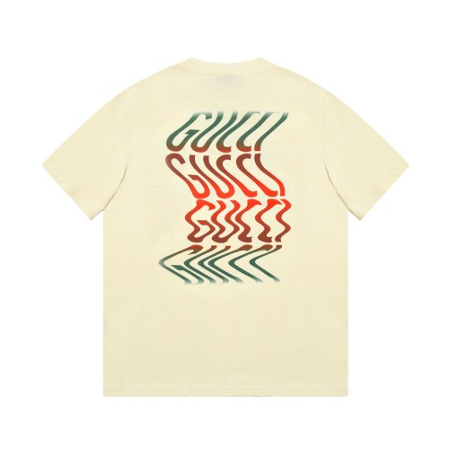 Gucci Luxury Brand Women Mens Short Sleeve T-Shirt COTTON JERSEY T-SHIRT WITH GUCCI PRINT   