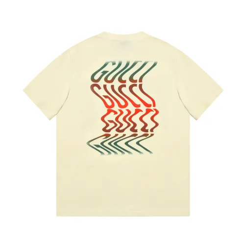 Gucci Luxury Brand Women Mens Short Sleeve T-Shirt COTTON JERSEY T-SHIRT WITH GUCCI PRINT   