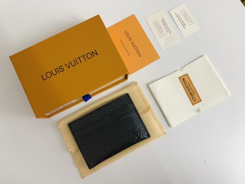 Louis Vuitton Womens Mens Bags Card Holder Luxury Brand M62170 Double Card Holder with Original Box
