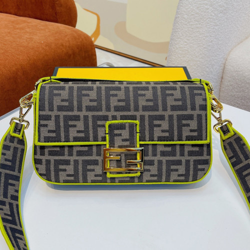 Fendi Womens Bag Shoulder Bags Luxury Brand Baguette fabric bag Fashion Bags for Women with Original Box 8BR600A72VF1AQA