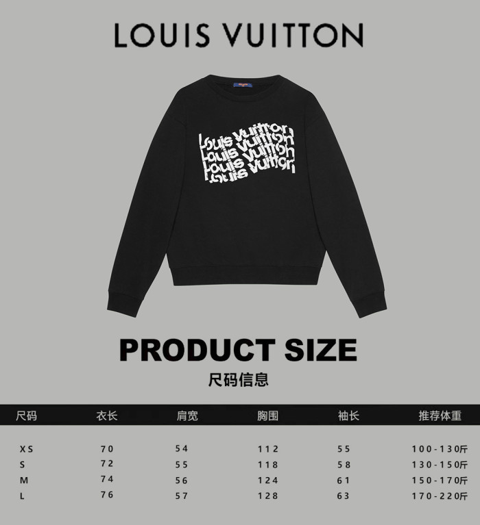 Louis Vuitton Womens Mens Long Sleeve Sweatshirt Luxury Brand Mens Sweatshirts   