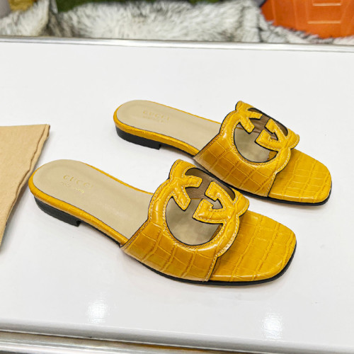Gucci Womens Shoes Slippers Gucci WOMEN'S INTERLOCKING G CUT-OUT SANDAL Luxury Brand with Original Box 694451 US000 2535  