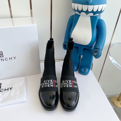 Givenchy Womens Shoes Boots Fashion Type Luxury Brand GIVENCHY BOOTS IN LEATHER with Original Box