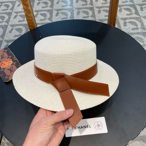 Chanel Womens Hats Luxury Brand Straw Hat Bucket Hat with Original Box  