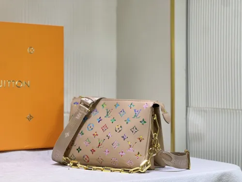 Louis Vuitton Womens Bags Messenger Shoulder Bags Luxury Brand COUSSIN PM M20379 with Original Box Monogram embossed puffy lambskin