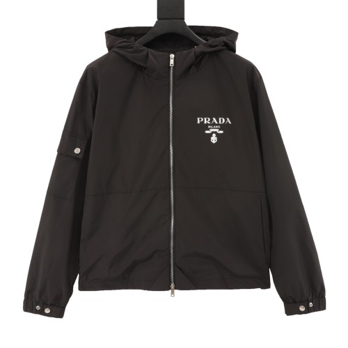 Prada Men Womens Coat Hoodie Jacket Luxury Brand Womens Jackets Top Quality   