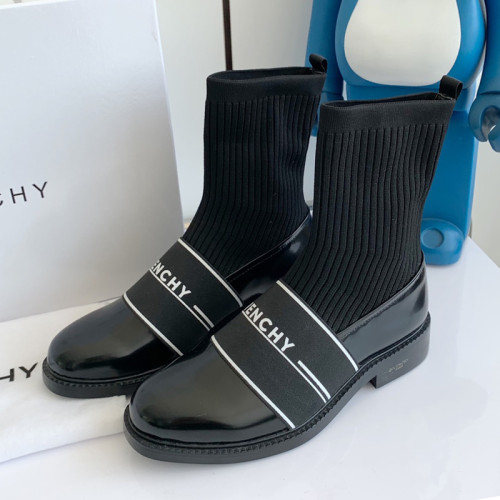 Givenchy Womens Shoes Boots Fashion Type Luxury Brand GIVENCHY BOOTS IN LEATHER with Original Box