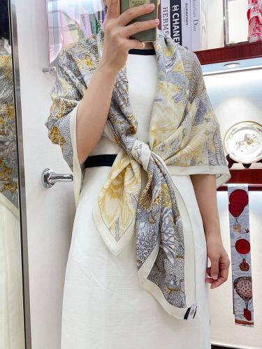 Hermes Scarves Womens Fashion Scarf Shawl 086