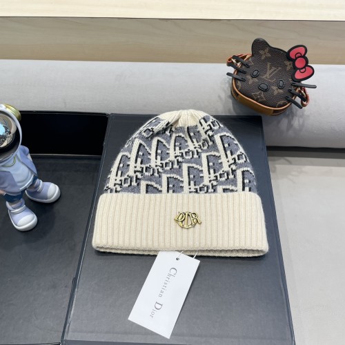 Dior Men Womens Knit Hat Luxury Brand Design Dior Cap with Original Box  