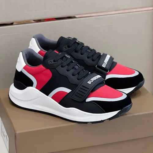 Burberry Men Shoes Fashion Sneakers Luxury Brand Vintage Cotton Sneaker with Original Box