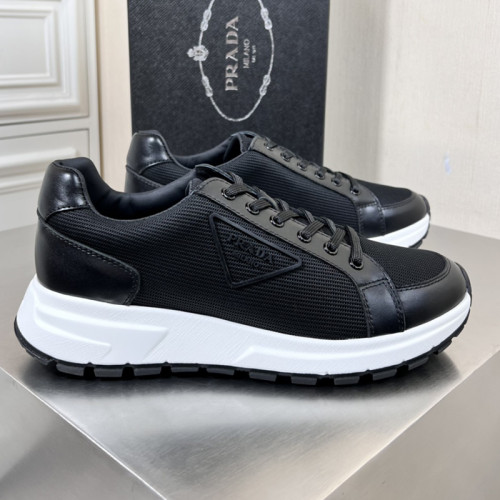 Prada Mens Shoes Casual Luxury Brand Breathable Sneakers with Original Box