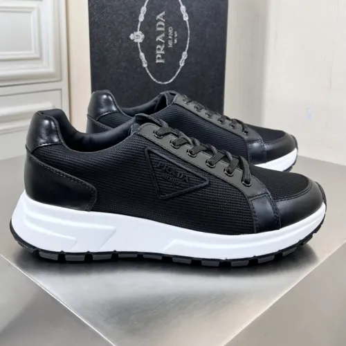 Prada Mens Shoes Casual Luxury Brand Breathable Sneakers with Original Box