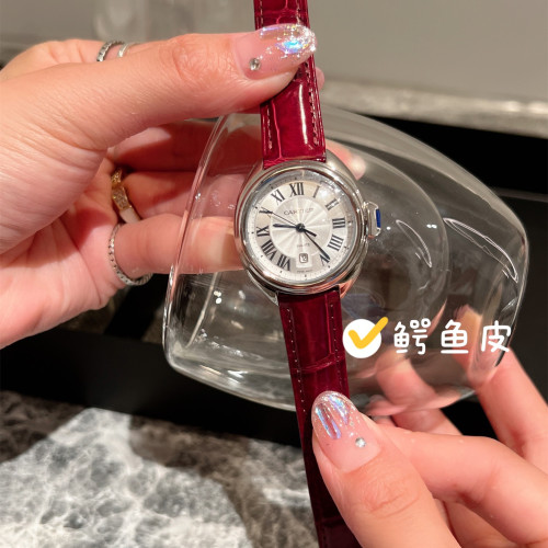 Cartier Womens Watch Luxury Brand Design Fashion Type with Original Box