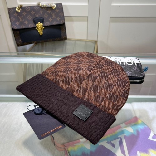 Louis Vuitton Womens Mens Cap Knit Hat Luxury Brand with Original Box  