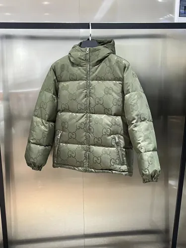 Gucci Men Womens Coat Luxury Brand Mens Hoodie Down Jacket JUMBO GG CANVAS DOWN JACKET ‎698710 Z8A53 3175 Top Quality   