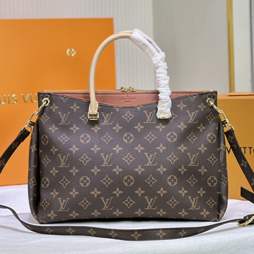 Louis Vuitton Womens Shoulder Bags Handbags Luxury Brand M40906 Pallas Monogram Canvas Fashion Design
