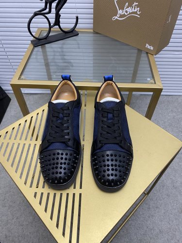Christian Louboutin Mens Shoes Sneakers Luxury Brand Red Bottom Design Sports Footwears with Original Box