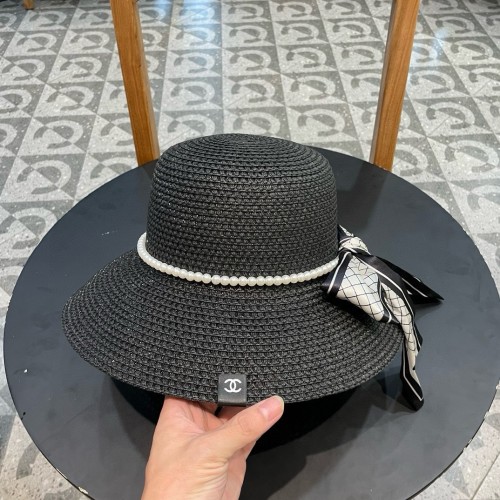 Chanel Womens Hats Luxury Brand Straw Hat Bucket Hat with Original Box  