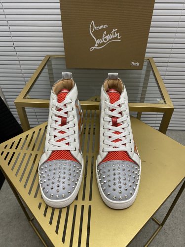 Christian Louboutin Mens Shoes Sneakers Luxury Brand Red Bottom Design Sports Footwears with Original Box