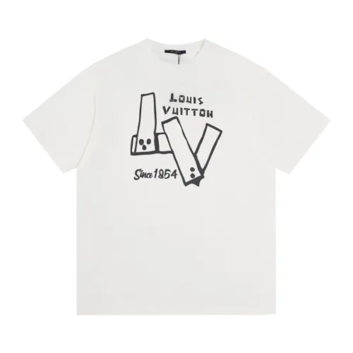 Louis Vuitton Luxury Brand Men Womens Short Sleeve T-Shirt   