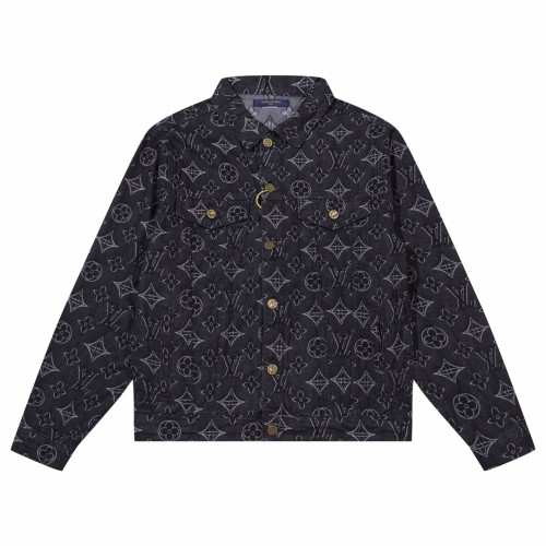 Louis Vuitton Men Womens Jackets Denim Coat Luxury Brand Mens Jackets Top Quality   