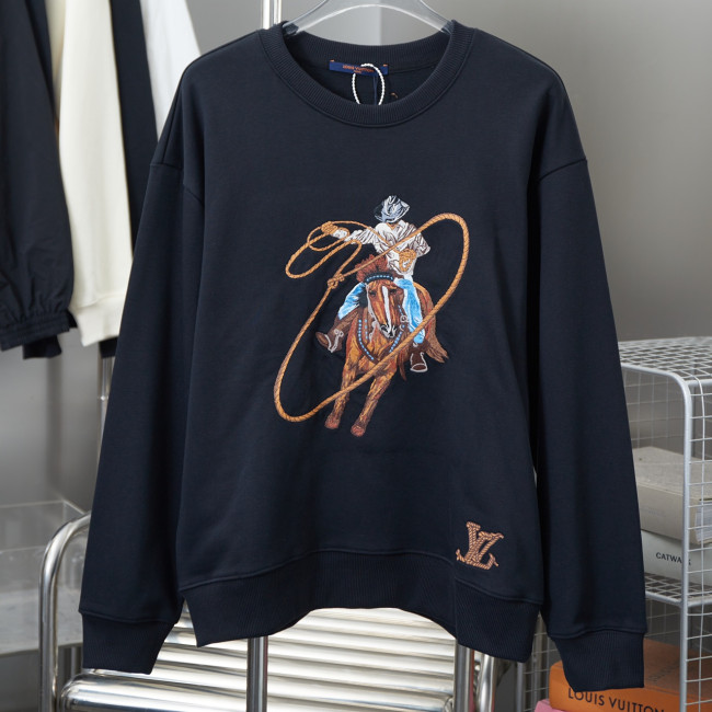 Louis Vuitton Womens Mens Long Sleeve Sweatshirt Luxury Brand Mens Sweatshirts   