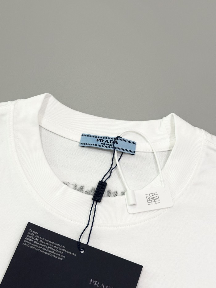 Prada Luxury Brand Women Mens Short Sleeve T-Shirt   