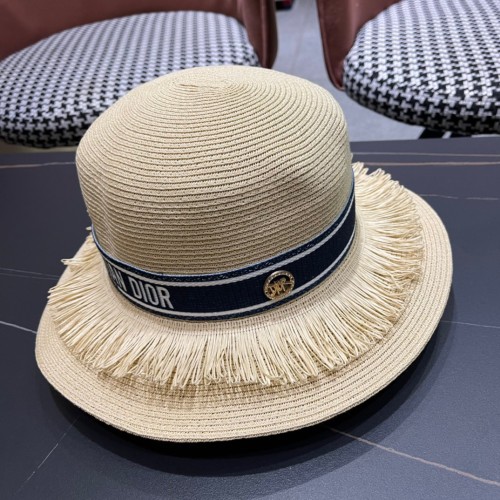 Dior Womens Straw Hat Luxury Brand Design Dior Cap with Original Box  