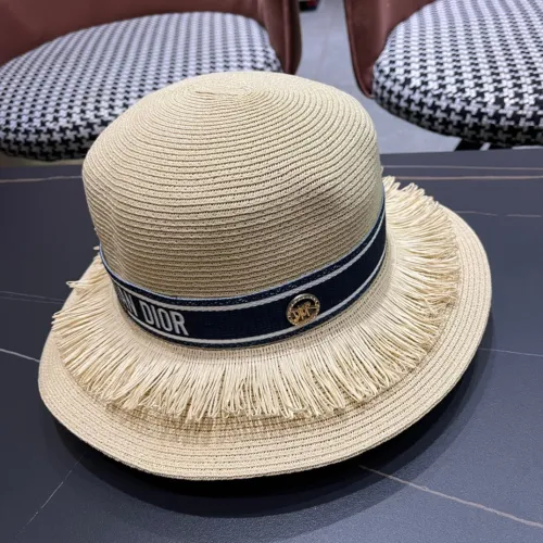 Dior Womens Straw Hat Luxury Brand Design Dior Cap with Original Box  