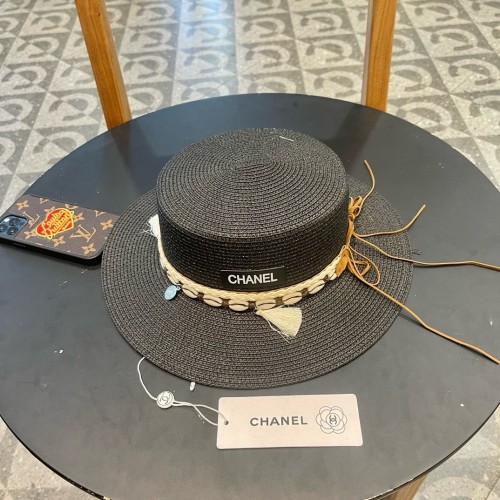 Chanel Womens Hats Luxury Brand Straw Hat with Original Box  