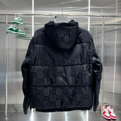 Gucci Men Womens Coat Luxury Brand Mens Hoodie Down Jacket Jumbo GG Down Jacket in Black Top Quality   
