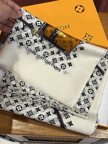 Louis Vuitton Scarves Men Womens Fashion Scarf with Original Box   