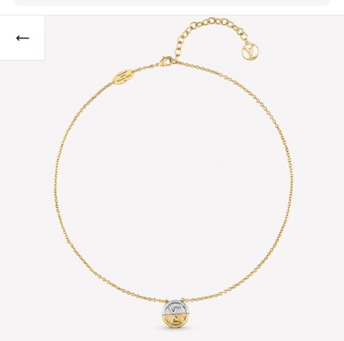 Louis Vuitton Luxury Womens Necklace L to V Necklace M69643