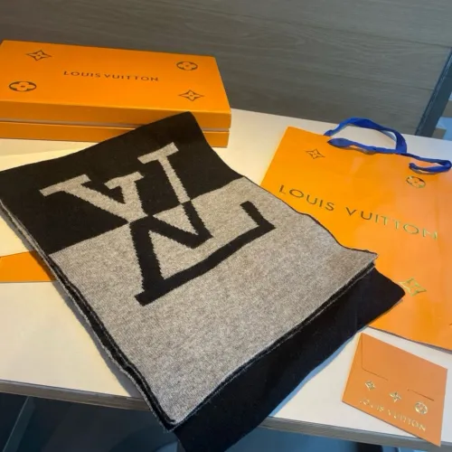 Louis Vuitton Scarves Men Womens Fashion Scarf with Original Box   