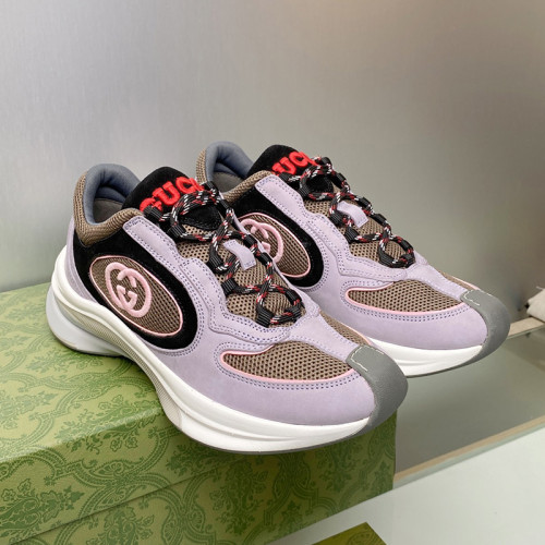 Gucci Mens Shoes Boots Luxury Brand Fashion Men's Gucci Run sneaker in suede with Original Box Whatsapp 