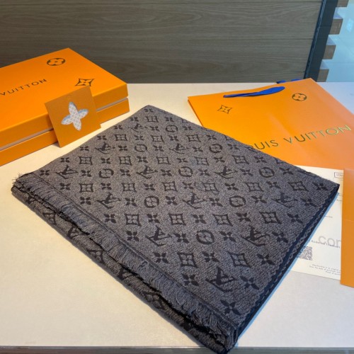 Louis Vuitton Scarves Men Womens Fashion Scarf with Original Box   