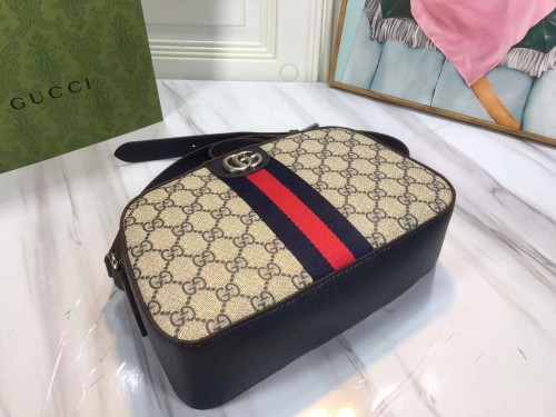 Gucci Womens Mens Bags Travel Handbags Luxury Brand GG Ophidia small shoulder bag 681064 96IWN 4076 with Original Box