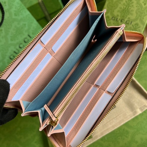 Gucci Womens Mens Bags Wallets Luxury Brand Gucci GG Supreme Ophidia GG zip around wallet with Original Box 523154 2KQRJ 8911