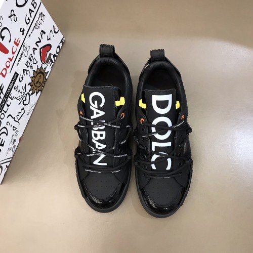 Dolce&Gabbana Men Shoes Sneakers Luxury Brand Portofino Sneakers in Mixed Materials with Original Box Whatsapp 