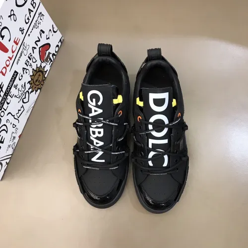 Dolce&Gabbana Men Shoes Sneakers Luxury Brand Portofino Sneakers in Mixed Materials with Original Box Whatsapp 