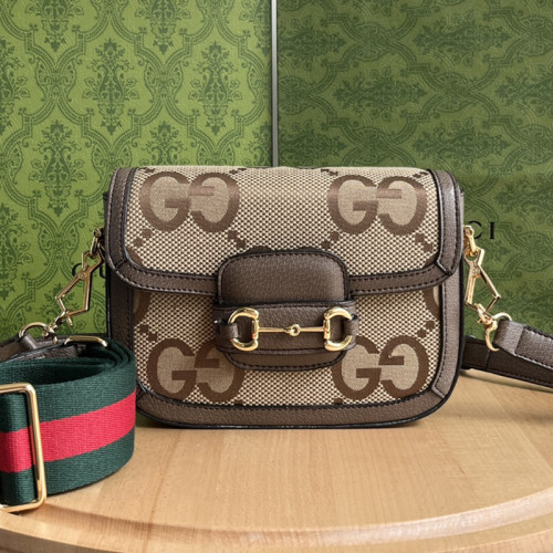 Gucci Womens Bags Shoulder Messenger Bag Luxury Brand Gucci Horsebit 1955 mini bag 658574 18YSG 9068 with Original Box