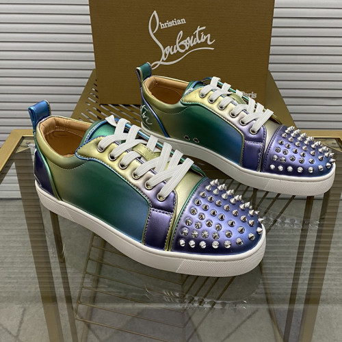 Christian Louboutin Mens Shoes Sneakers Luxury Brand Red Bottom Design Sports Footwears with Original Box