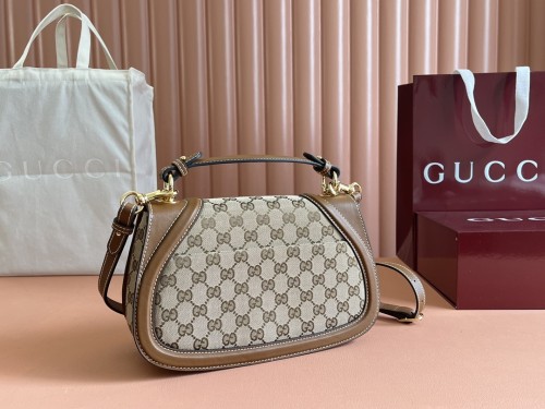 Gucci Womens Bags Shoulder Messenger Bag Luxury Brand GG GUCCI BLONDIE SMALL TOP HANDLE BAG with Original Box 815714 HAAKG 9755