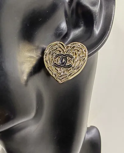 Chanel Luxury Womens Earrings with Original Box