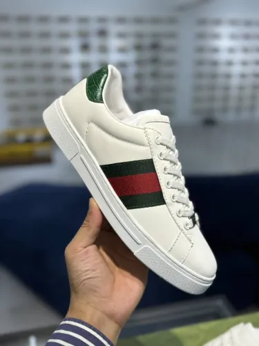 Gucci Mens Shoes Sneakers Luxury Brand MEN'S GUCCI ACE SNEAKER WITH WEB with Original Box Whatsapp 