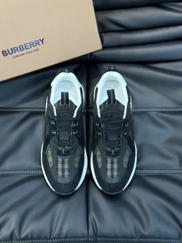 Burberry Men Shoes Fashion Sneakers Luxury Brand Vintage Cotton Sneaker with Original Box Whatsapp 