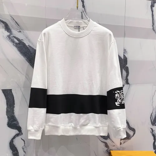 Burberry Womens Mens Sweatshirt Luxury Brand Mens EKD Stripe Cotton Sweatshirt   