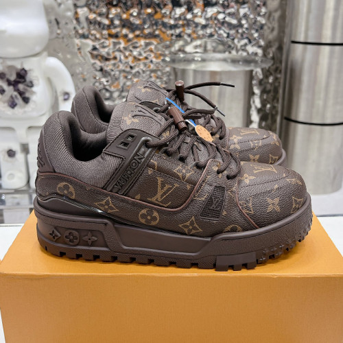 Louis Vuitton Mens Shoes Fashion Sneakers Design Luxury Brand LV TRAINER SNEAKER 1ABLVV Mix of materials with Original Box 1ABLUR  