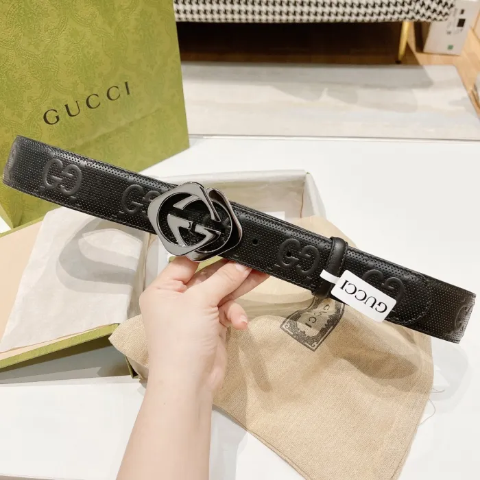 Gucci Mens Belt Luxury Brand Design Fashion Type with Original Box