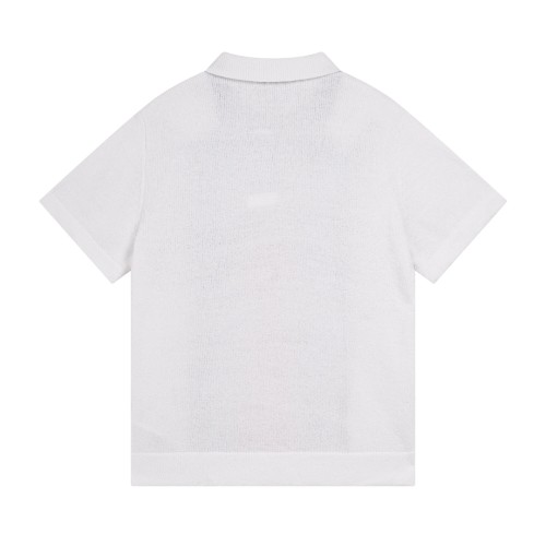 Gucci Luxury Brand Women Mens Short Sleeve T-Shirt Knitwear Polo Shirt COTTON BLEND TERRY KNIT POLO SHIRT ‎784652 XKD10 9098   